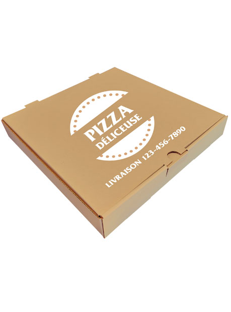 Plain Brown PIZZA BOXES - E-Flute Image 2