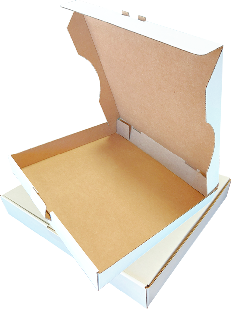 Image for Plain White Pizza Boxes -  E-flute